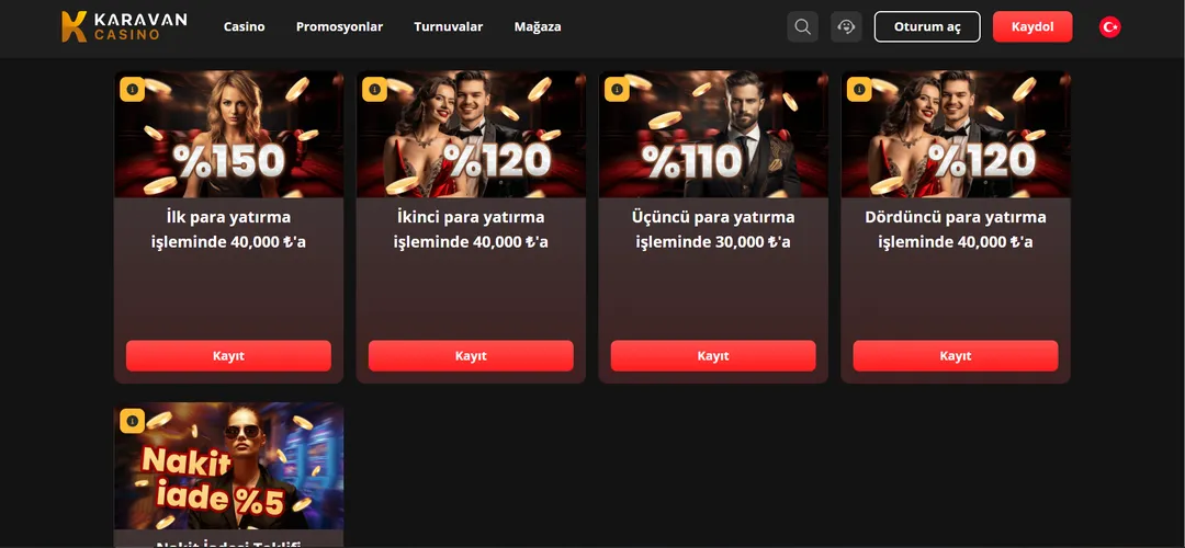 Karavan Casino Bonusları