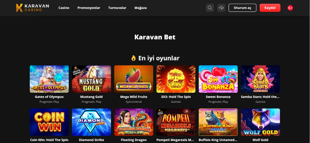 Karavan Casino Oyunları